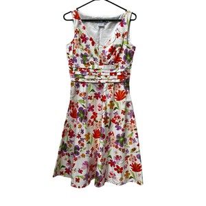 Maggy‎ London flowered zippered dress 6